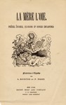 La Mére L'oie. Poésies, Énigmes, Chansons et Rondes Enfantines - Image 1 by Mother Goose
